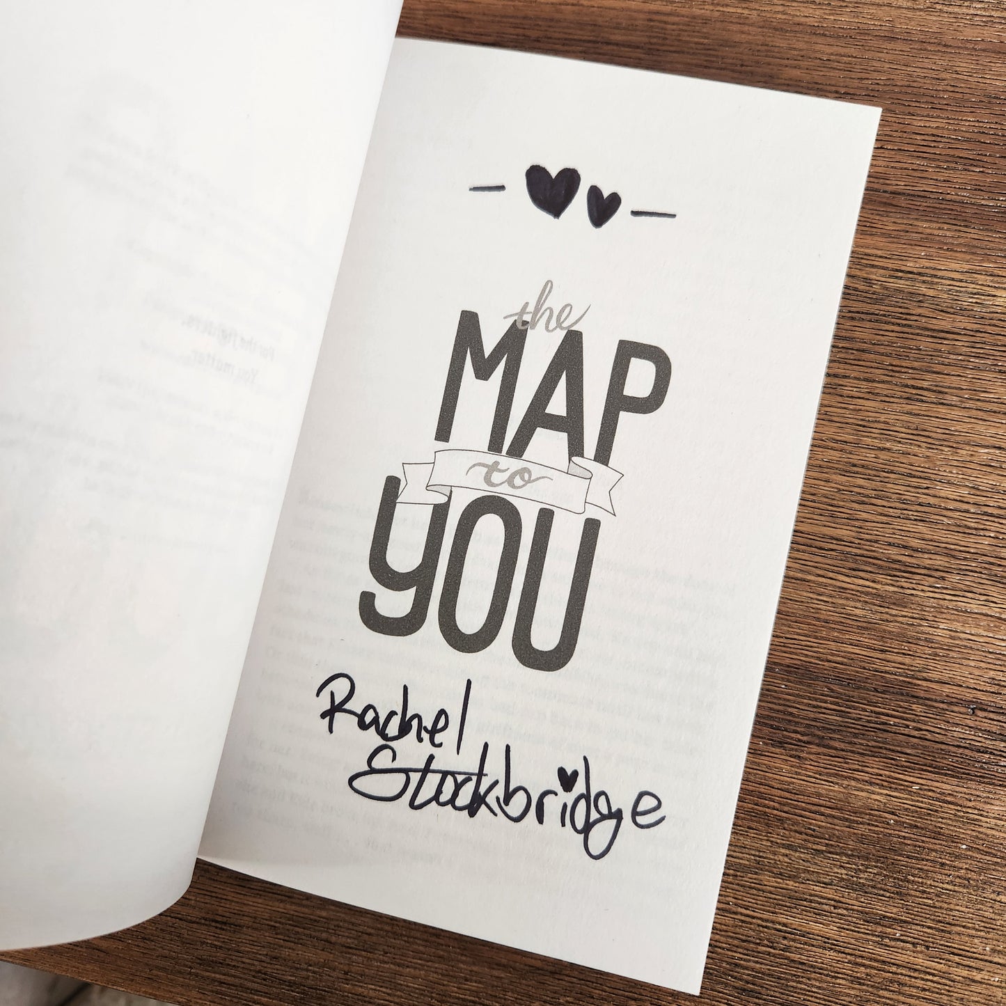 The Map to You (Next Stop Love, #2) - Signed Paperback
